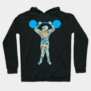Old School weightlifter Traditional Tattoo Hoodie